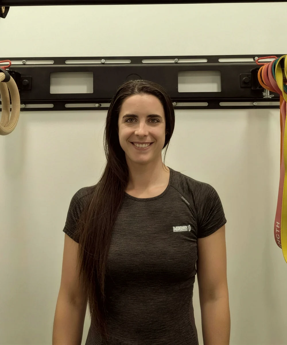 Aida Bartolomé Ortúñez, en el gimnasio de la clínica